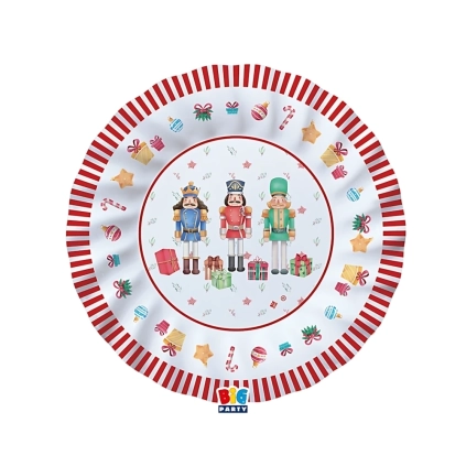 Piatti Schiaccianoci 25cm, 8pz.