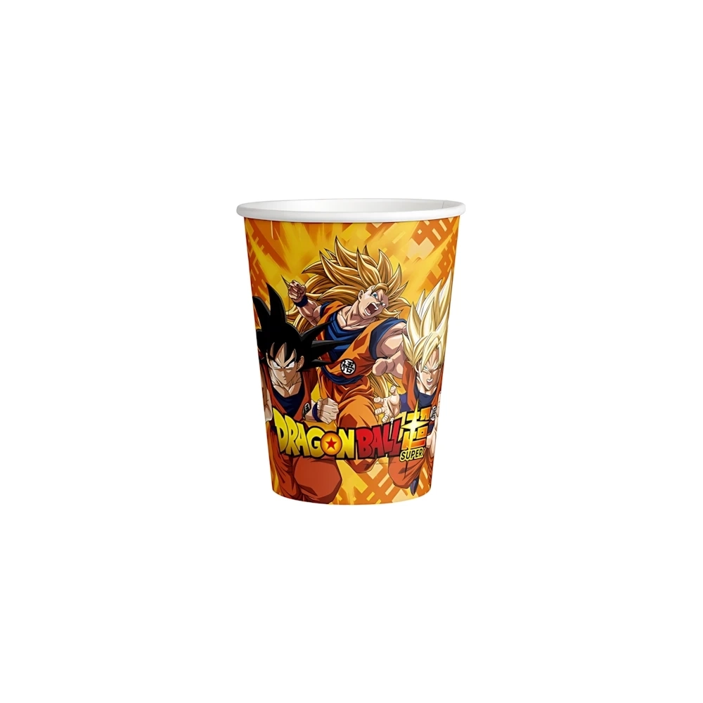 Bicchieri Dragon Ball 200ml in carta, 8pz.