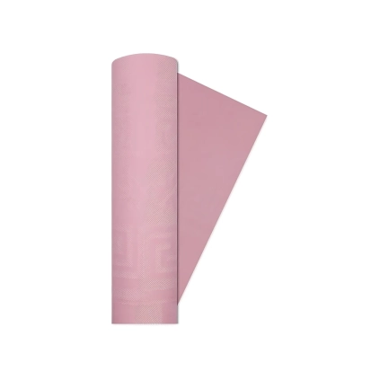 Tovaglia Rosa Damascata a rotolo 7x1,18m, 1pz.