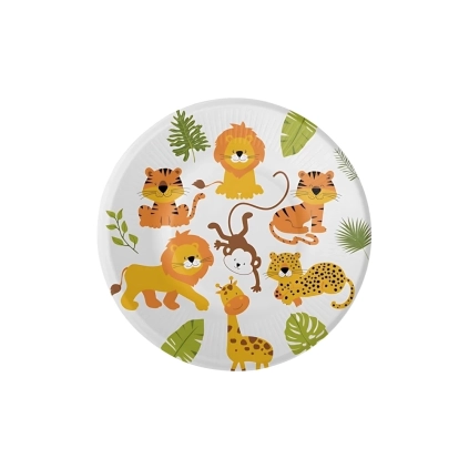 Piatti Happy Jungle piccoli 18cm Plastic Free, 8pz.