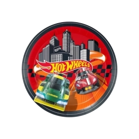 Piatti Hot Wheels in cartoncino 23cm, 8pz.