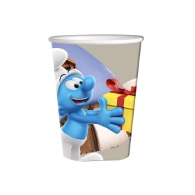 Bicchieri I Puffi 250ml in carta, 8pz.