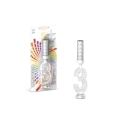 Candela fontana pirotecnica numero 3 con led multicolore, categoria F1, 1pz.