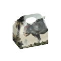 Scatole regalo Dinosauri in cartoncino con maniglia, 12pz.