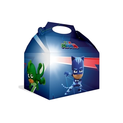 Scatole regalo PJ Masks in cartoncino con maniglia, 12pz.