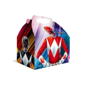 Scatole regalo Power Rangers in cartoncino con maniglia, 12pz.