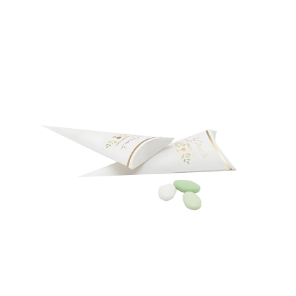 Coni portaconfetti o caramelle in carta con Prima Comunione, 10pz.