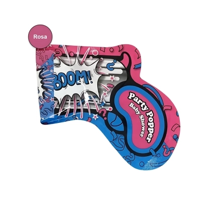 Party Popper Baby Shower Rosa, 1pz.