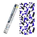 Tubo Sparacoriandoli blu e neri 40cm, 1pz.