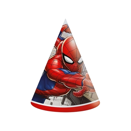 Cappellini Spiderman Crime Next Generation in cartoncino, 6pz.