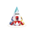 Cappellini Power Rangers in cartoncino, 6pz.