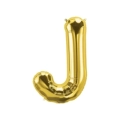 Palloncino Lettera J Oro super shape 40" (101cm) in mylar, 1pz.