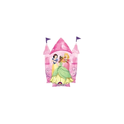 Palloncini Castello Delle Principesse mini shape 13" (33cm) in mylar, 5pz.