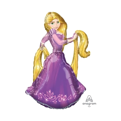 Palloncino Principessa Rapunzel mega shape 51" (129cm) in mylar, 1pz.