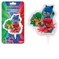 Candelina 2D Super Pigiamini PJ Masks, 1pz.