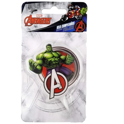 Candelina 2D Incredibile Hulk, 1pz.