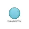 Palloncini tondo Celeste Chiaro standard shape 18" (45cm) in mylar, 50pz.