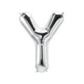 Palloncino Lettera Y Argento super shape 40" (101cm) in mylar, 1pz.