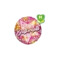 Palloncino con stelle e testo Bentornata standard shape 18" (45cm) in mylar, 1pz.