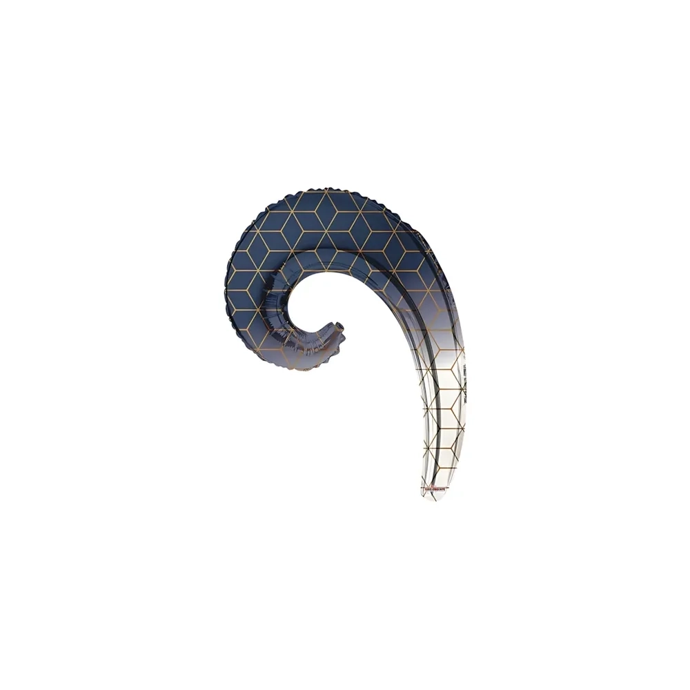 Palloncini Kurly Wave Decorazione Geometrica mini shape 14" (35cm) in mylar, 5pz.