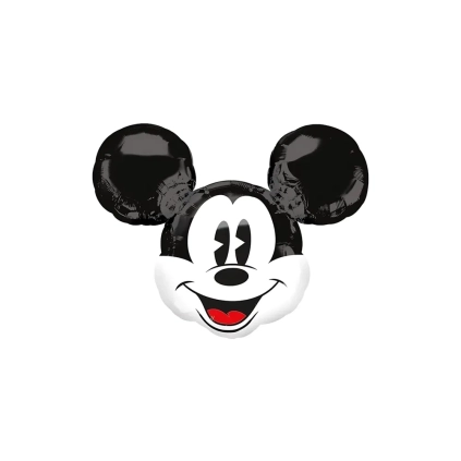 Palloncino Topolino testa Retrò super shape 28" (71cm) in mylar, 1pz.