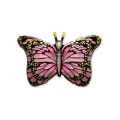 Palloncino Farfalla Fucsia super shape 38" (96cm) in mylar, 1pz.