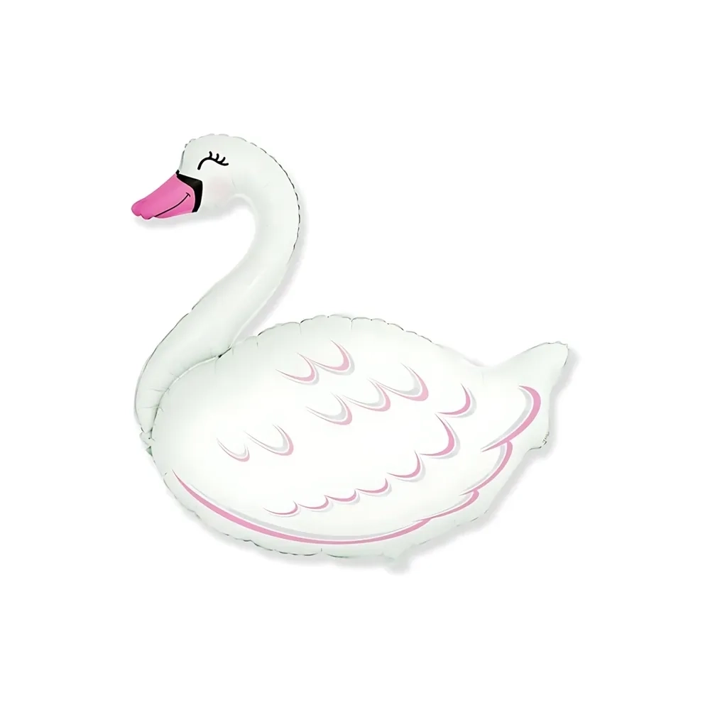 Palloncino Cigno super shape 32" (81cm) in mylar, 1pz.