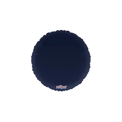 Palloncino Tondo Blu Navy standard shape 18" (45cm) in mylar, 1pz.