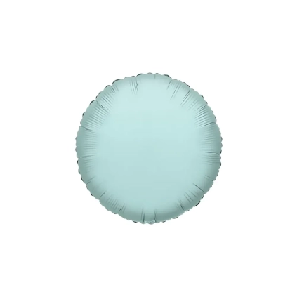 Palloncino Tondo Verde Menta standard shape 18" (45cm) in mylar, 1pz.
