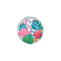 Palloncino Giungla Tropicale con Fenicottero standard shape 17" (43cm) in mylar, 1pz.