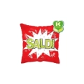 Palloncino Saldi quadrato standard shape 18" (45cm) in mylar, 1pz.