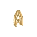 Palloncino Lettera A Oro mini shape 14" (35cm) in mylar, 1pz.