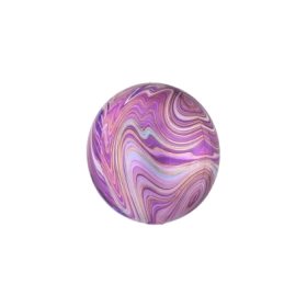 Palloncino sferico Marmorizzato Viola orbz 16" (40cm) in mylar, 1pz.