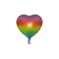 Palloncino Cuore Arcobaleno standard shape 18" (45cm) in mylar, 1pz.