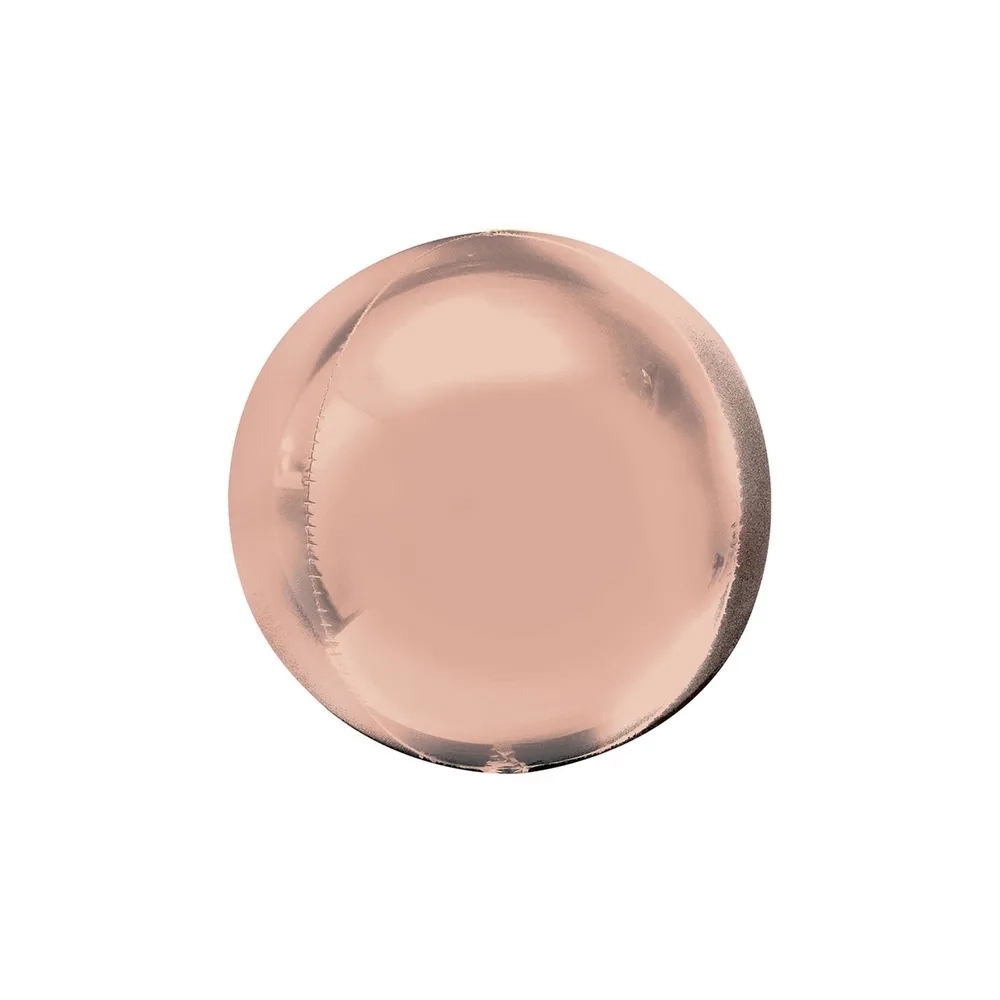 Palloncino Sfera Rosa Gold standard shape 22" (55cm) in mylar, 1pz.