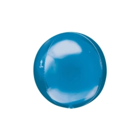 Palloncino Sfera Blu standard shape 22" (55cm) in mylar, 1pz.