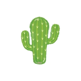 Palloncino Cactus Verde super shape 28" (71cm) in mylar, 1pz.