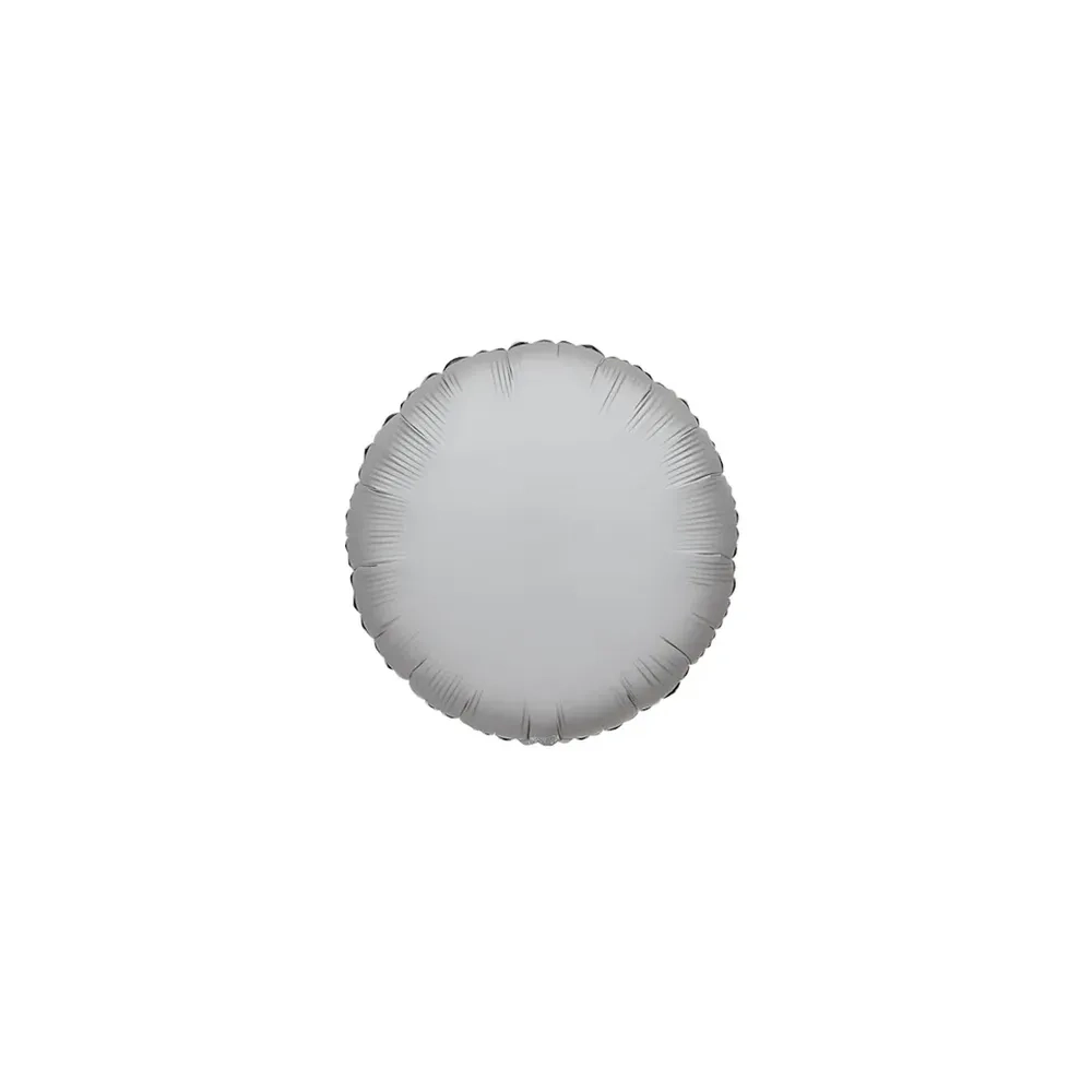 Palloncini Tondo Argento mini shape 9" (22cm) in mylar, 5pz.