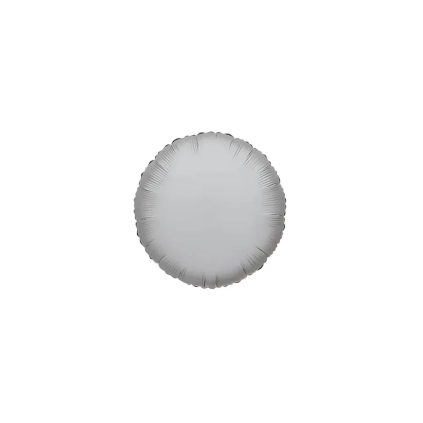 Palloncini Tondo Argento mini shape 9" (22cm) in mylar, 5pz.