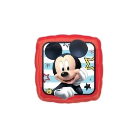 Palloncino Topolino Mickey quadrato standard shape 18" (45cm) in mylar, 1pz.