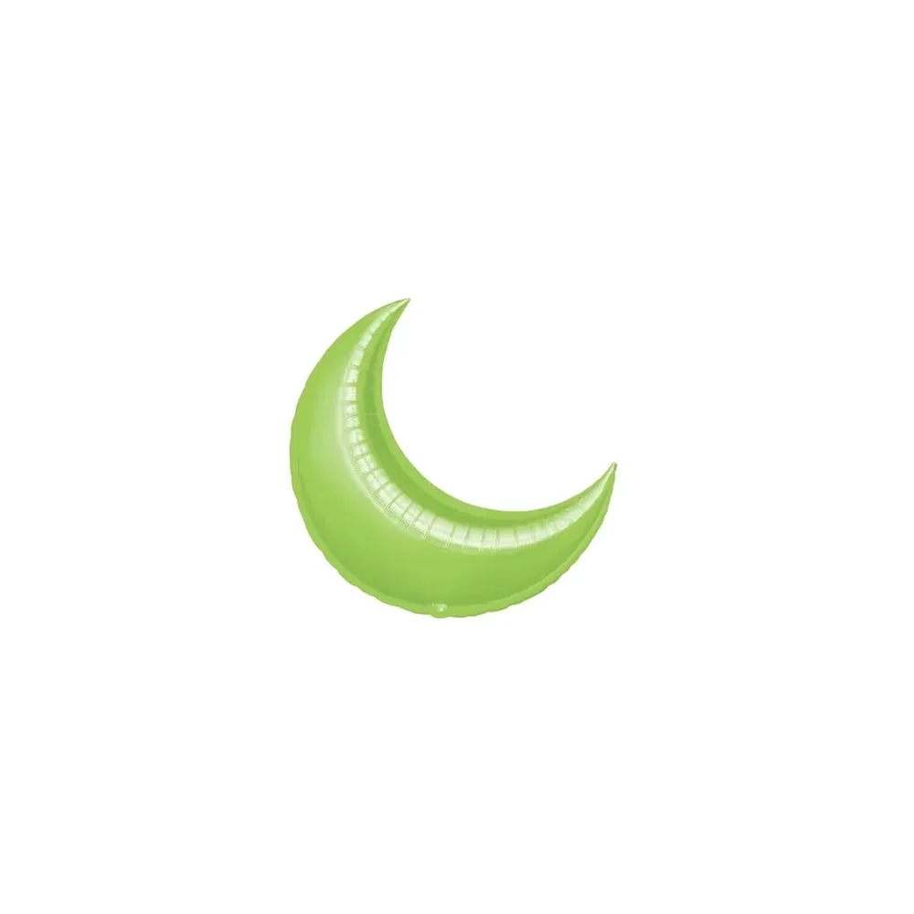 Palloncini Luna Verde Lime mini shape 9" (22cm) in mylar, 5pz.