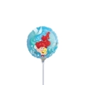 Palloncini Ariel La Sirenetta mini shape 9" (22cm) in mylar, 5pz.