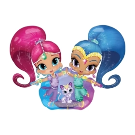 Palloncino Shimmer e Shine mega shape 53" (134cm) in mylar, 1pz.
