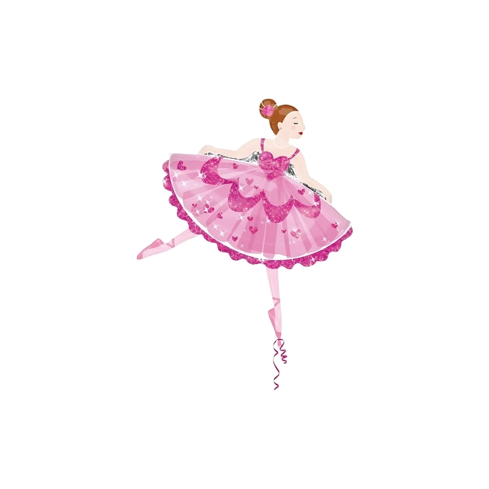 Palloncino Ballerina super shape 29" (73cm) in mylar, 1pz.
