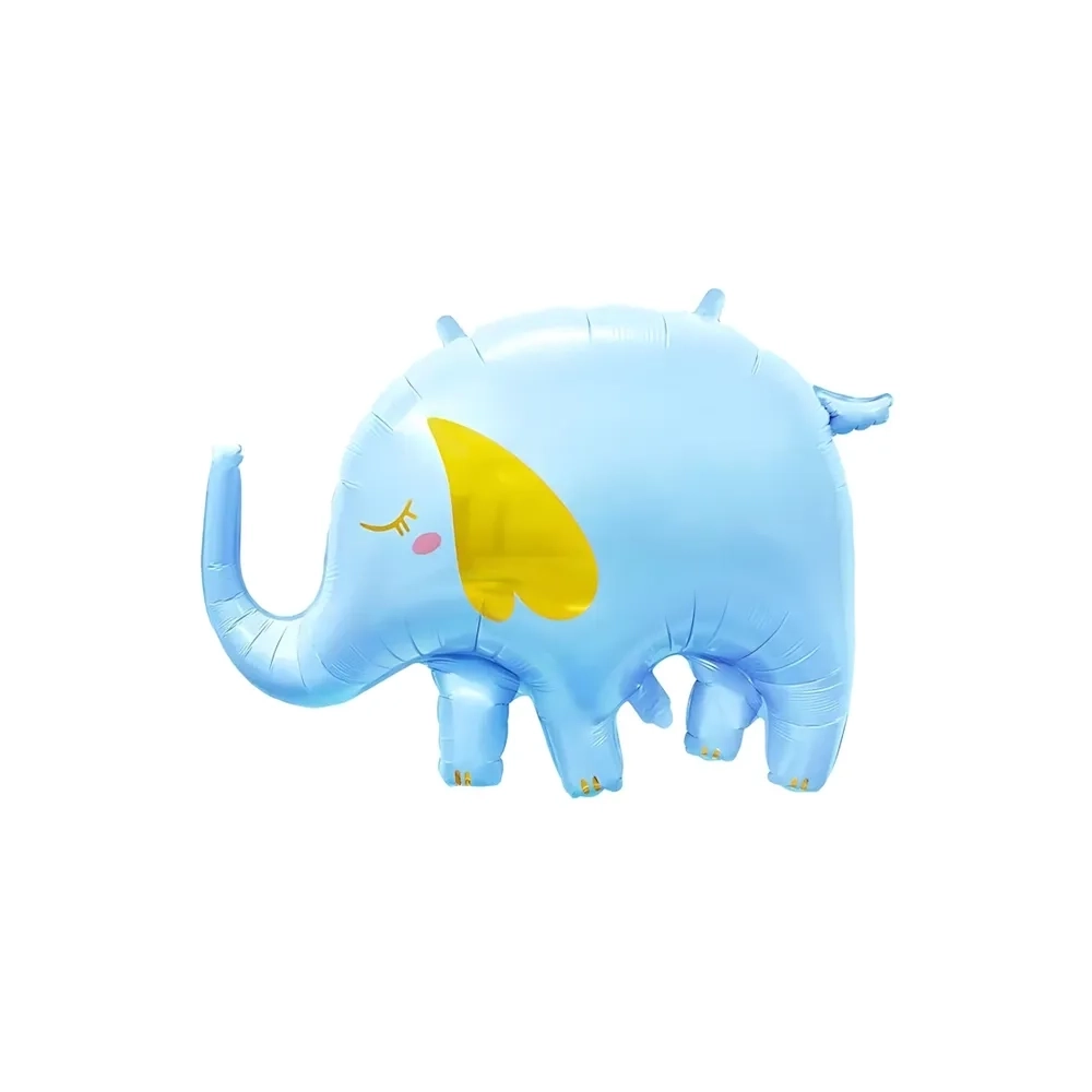 Palloncino Elefante Celeste super shape 33" (83cm) in mylar, 1pz.