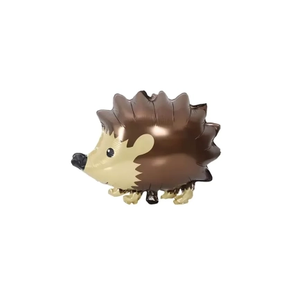 Palloncino Riccio Marrone standard shape 21" (53cm) in mylar, 1pz.