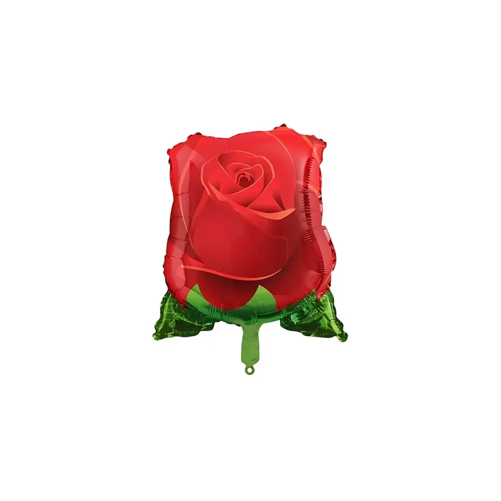 Palloncino Rosa Rossa standard shape 18" (45cm) in mylar, 1pz.