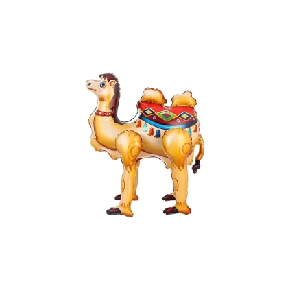 Palloncino 4D Cammello standard shape 19" (48cm) in mylar, 1pz.