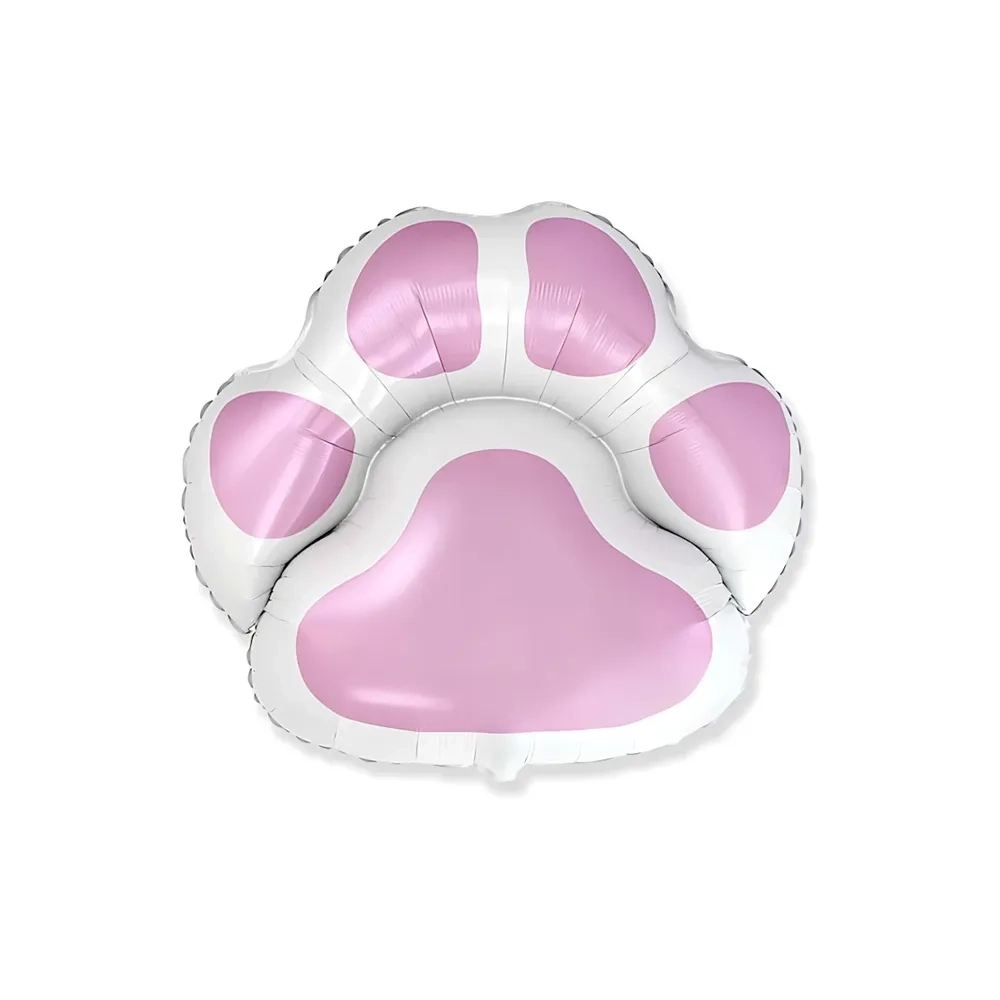 Palloncino Impronta Animale Rosa super shape 30" (76cm) in mylar, 1pz.