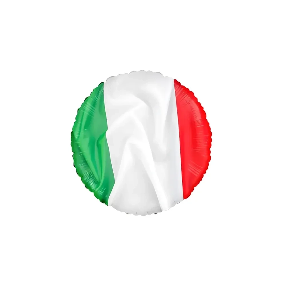 Palloncino Bandiera Tricolore Italia standard shape 18" (45cm) in mylar, 1pz.